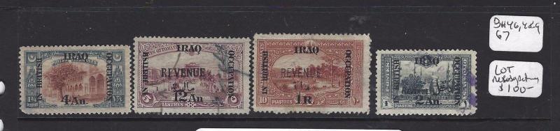 IRAQ (P1908B)  REVENUES LOT OF 9 DIFF, DIFF FROM OTHER LOT   VF LOT