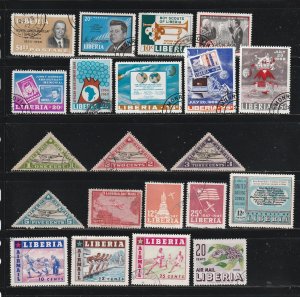 Liberia Lot D - All the stamps are in the scan. No damaged stamps.