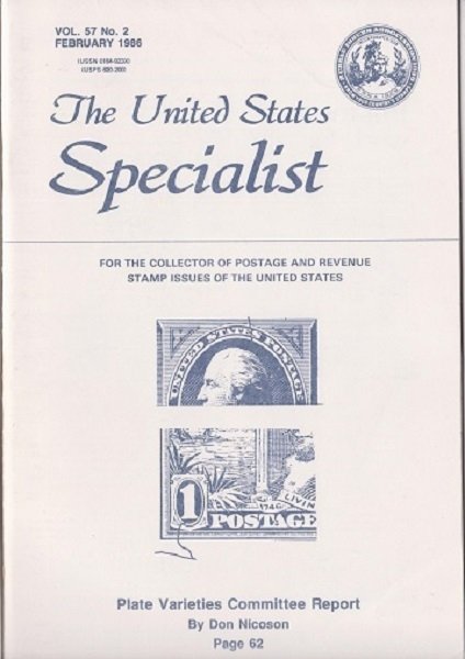 11 Different Volumes of The United States Specialist from 1986