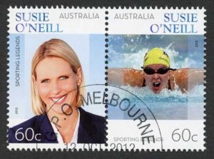 Australia SG3876a 2012 Sporting Legends Pair Fine Used