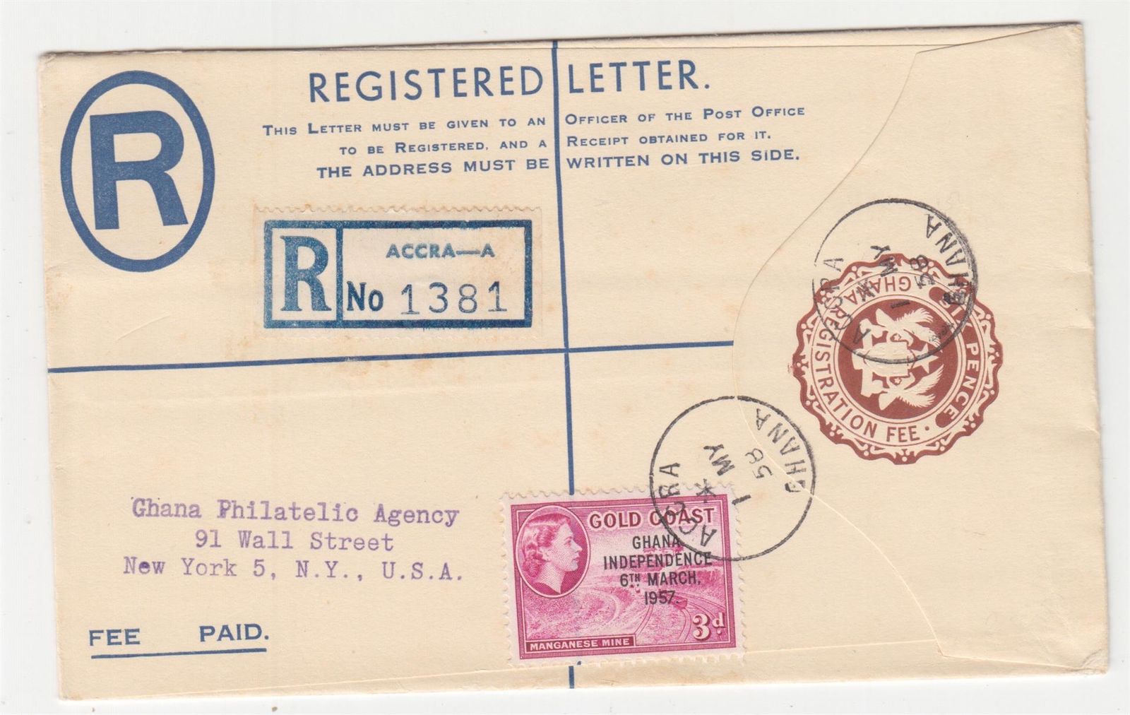 registered post envelope