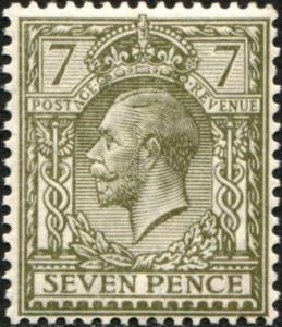 SG387 SPEC N27(2), 7d olive-grey, NH MINT. Cat £40.