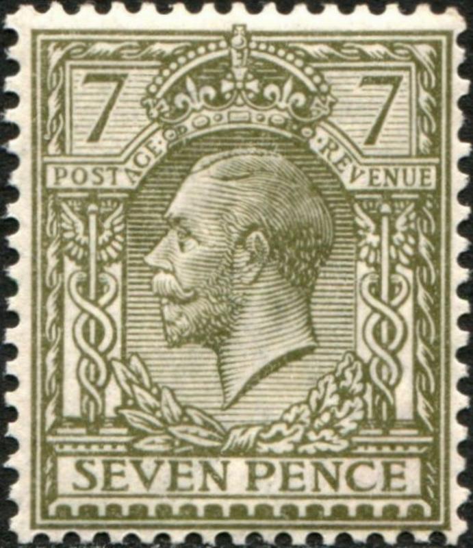 SG387 SPEC N27(2), 7d olive-grey, NH MINT. Cat £40.