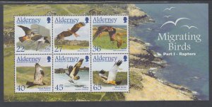 Alderney 190a Birds Souvenir Sheet MNH VF