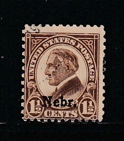 United States 670 U Nebraska Overprint (A)