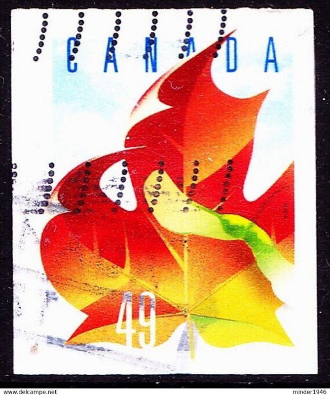 CANADA 2003 49c Multicoloured Maple Leaf Definitive - Self Adhesive SG2031 FU