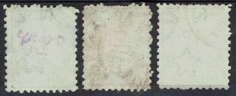 NEW ZEALAND 1899 POSTAGE DUE SET 1D 2D 4D SMALL D USED 