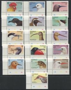 Tuvalu - Scott 469-484 - Definitive -Birds -1988 - MNH - Set of 16 Stamps