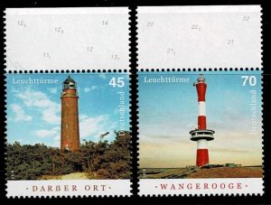 Germany Sc.#3040-1 MNH Lighthouses