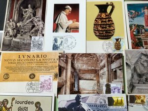 Vatican postal postcards  18 items Ref A2018