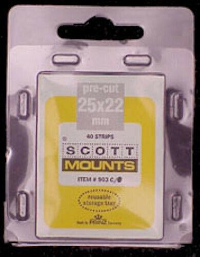 Scott/Prinz US Regular Issue Horizontal Stamp Mounts Size: 25x22 Black #903 B