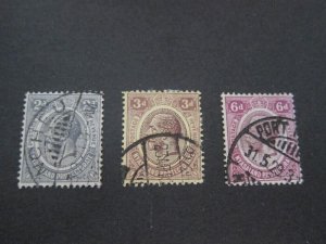 Nyasaland 1913 Sc 14,16,18 FU