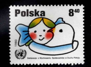 Poland Scott 2423 MNH** UN Dove stamp