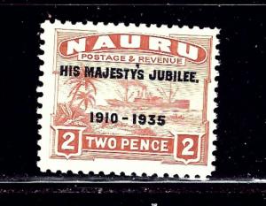 Nauru 32 MNH 1935 KGV Silver Jubilee overprint