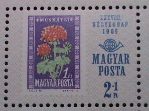 HUNGARY-1965 SC#B257b 38TH STAMP DAY  MNH S/S VF WE SHIP TO WORLD WIDE