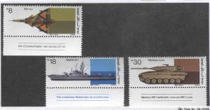 ISRAEL 862-4 MNH TAB WEAPONS OF WAR