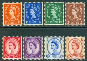 SG 599-609. 1960 Graphite set of 8 values. Pristine unmounted mint CAT £100