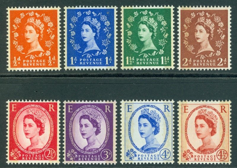 SG 599-609. 1960 Graphite set of 8 values. Pristine unmounted mint CAT £100