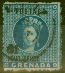 Grenada 1881 4d Blue SG23 Very Fine Used
