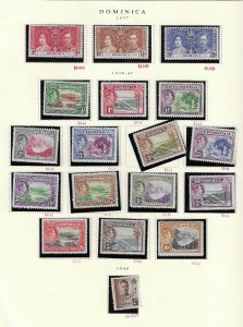 DOMINICA 1937-1980 Mint collection on Scott pages - 39900