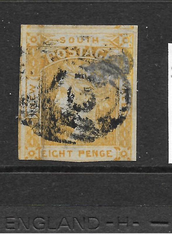 NEW SOUTH WALES 1852    8d   DULL YELLOW  QV   FU     SG 79