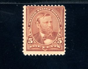 USAstamps Unused FVF US 1894 Bureau Issue Grant Scott 255 OG MNH