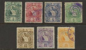 Guatemala - Scott 99-104,106 - Definitive Issue - 1900 -  MNG/Used - 7 Stamps