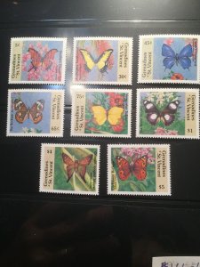 St. Vincent Grenadines Stamps Butterflies Scott #661-668 Mint NH Catalog $19+ 