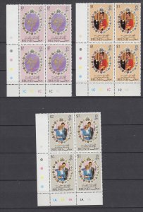 Z4987 JL stamps 1981 brunei blk,s 4 set mnh #268-70 royality