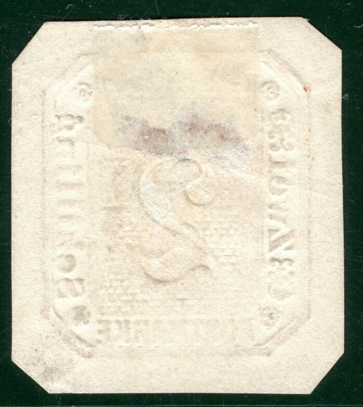 Germany States HAMBURG Stamp 2s Orange EMBOSSED Die Mint MNG RGREEN99