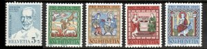 Switzerland  #B365-369  Mint NH CV $2.80