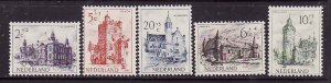 Netherlands-Sc#B224-8- id7-unused hinged semi-postal set-Castles-1951-