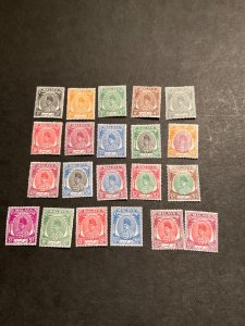 Stamps Malaya-Perlis Scott #7-27 hinged
