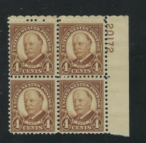 US SCOTT # 685 PLATE BLOCK MNH