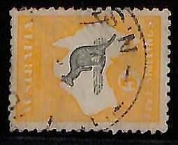 ZA0030k -  AUSTRALIA    - STAMP - SG# 30 Very Fine Used - KANGAROOS