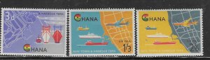 Ghana  #110,C3-C4 complete set  (MNH) CV$1.45