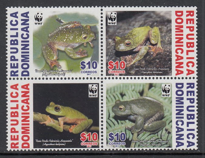 Dominican Republic 1510 Frogs MNH VF
