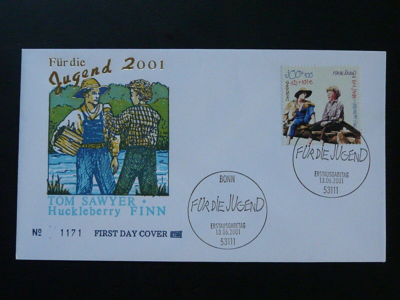 children tales fiction character Tom Sawyer FDC 2001 Germany 84225