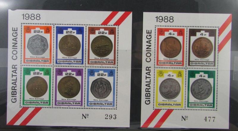 1988 Gibraltar  SC #556-57 NEW COINAGE Stamps  MNH SS