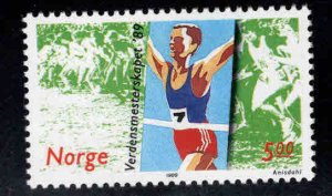 Norway Scott 937 MH* 1989 Crosss-Country running stamp