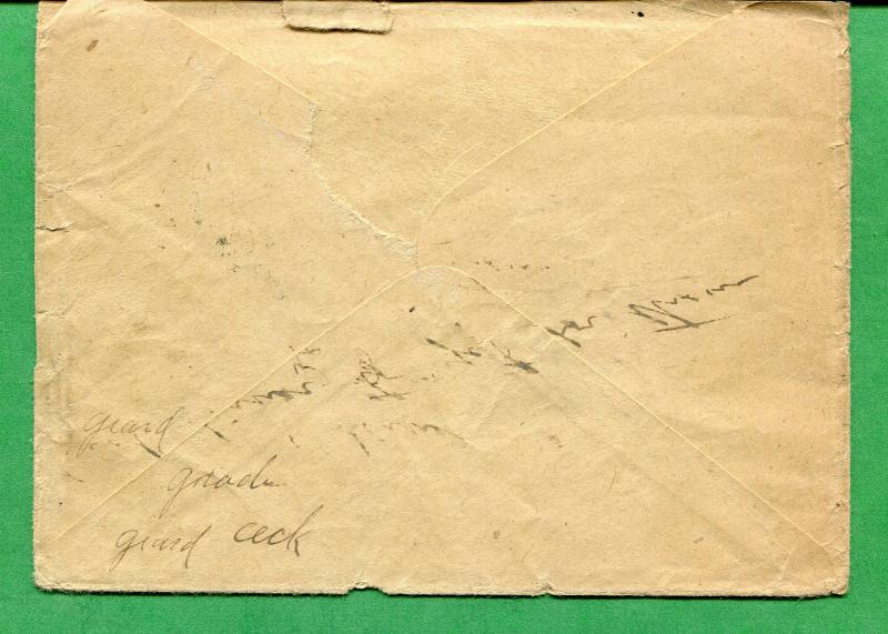 Censored Soldiers Mail Cover 1918 to Portland OR Numeral Duplex Cancel - S8380