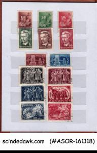 COLLECTION OF HUNGARY USED STAMPS IN SMALL STOCK BOOK - 100V