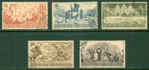 LIECHTENSTEIN 176-80 USED (RL) 5271 CV $35.75 BIN $17.50