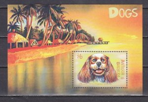 Antigua, Scott cat. 2359. Cavalier King Charles Spaniel Dog s/sheet.