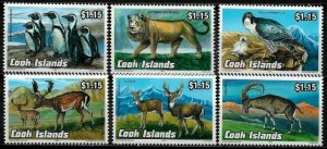 Cook Is #1119-24 MNH Set - Wild Animals
