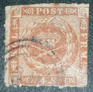 Denmark 4s 1863