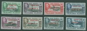 Falkland Islands SC# 2L1-8 o/p Graham Land Dependency of set MLH