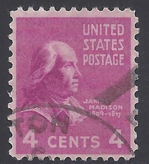 # 808 4c James Madison 1938 Used