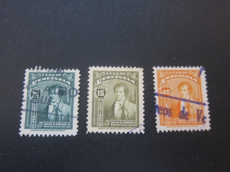 Venezuela 1940 Sc 357A-58,360 FU