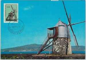 63628 - PORTUGAL - POSTAL HISTORY: MAXIMUM CARD 1971 - ARCHITECTURE WINDMILL-